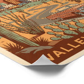 Poster Phoenix Arizona Sun Illustration Travel Art Retro (Coin)