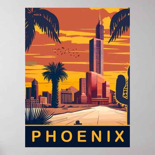 Poster Phoenix, Arizona, Voyage (Devant)