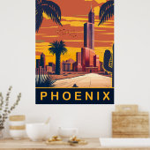 Poster Phoenix, Arizona, Voyage (Cuisine)