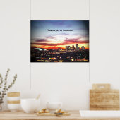 Poster Phoenix, AZ au coucher du soleil (Cuisine)