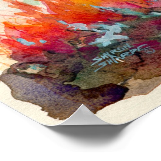 Poster PHOENIX BIRD par SHARON SHARPE (Coin)