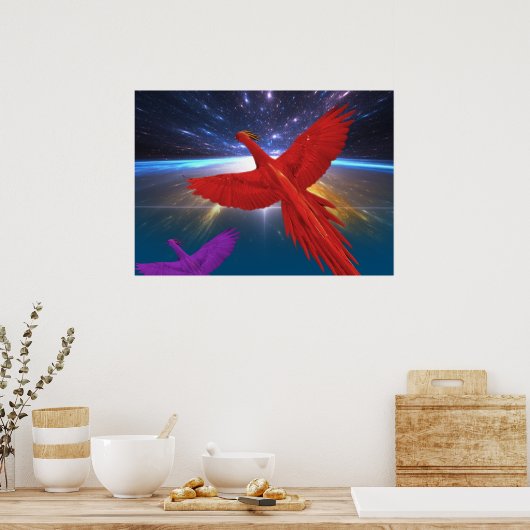 Poster Phoenix dans l'espace (Cuisine)