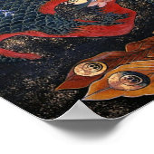 Poster Phoenix (Déesse des oiseaux de feu) Hokusai Fine A (Coin)