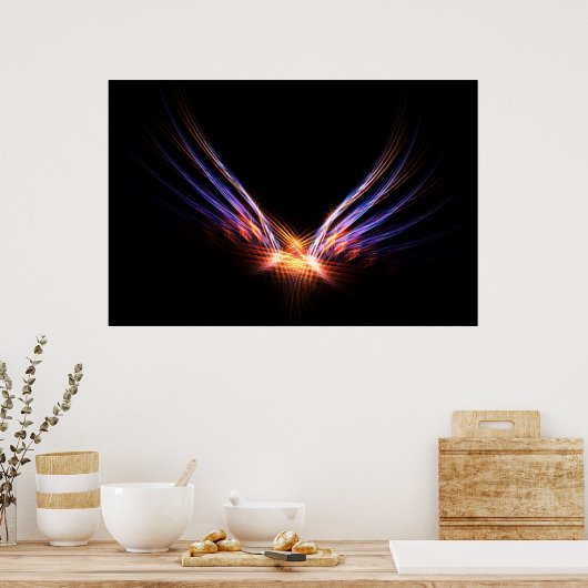 Poster Phoenix Fire Bird Print (Cuisine)