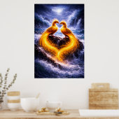 Poster Phoenix jumeaux de lumière éternelle (Cuisine)
