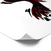 Poster Phoenix noir et rouge (Coin)