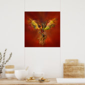 Poster Phoenix Rising - ciel rouge (Cuisine)