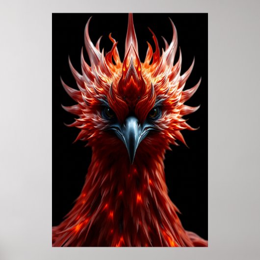 Poster 🔥 Phoenix Rising - Oiseau de Feu Fantastique Maje (Devant)