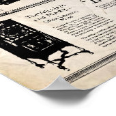 Poster Phonographe Edison vintage 1917 (Coin)