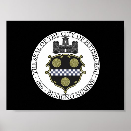 Poster Phoque de Pittsburgh (Devant)