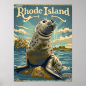 Poster Phoque du port Rhode Island (Devant)
