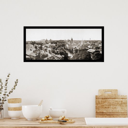 Poster Photo 1893 de la Foire des Mondes de Chicago (Cuisine)