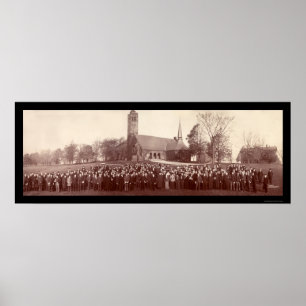 Poster Photo 1903 d'étudiants universitaires de touffes