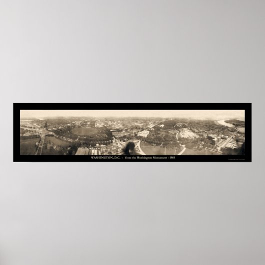 Poster Photo 1905 du monument de Washington DC (Devant)
