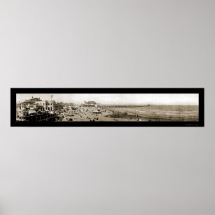 Poster Photo 1907 de CA de pilier de Long Beach
