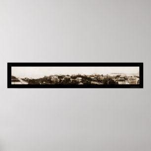 Poster Photo 1907 d'Oceanside de mA de magnolia