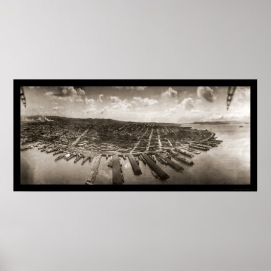 Poster Photo 1908 de l'Airship de San Francisco (Devant)