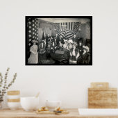 Poster Photo 1908 des commanditaires de l'Académie navale (Cuisine)