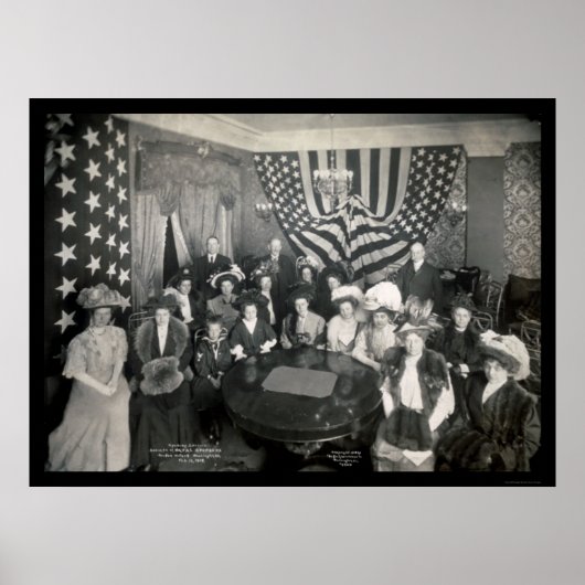 Poster Photo 1908 des commanditaires de l'Académie navale (Devant)