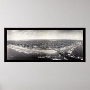Poster Photo 1909 d'Atlantic City