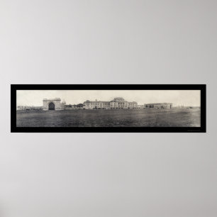 Poster Photo 1909 de bâtiments d'Académie Navale