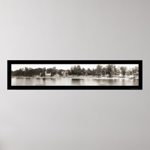 Poster Photo 1909 de l'eau de Chautauqua NY