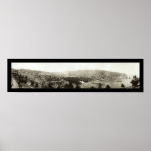 Poster Photo 1910 d'Avalon, île de CA Catalina