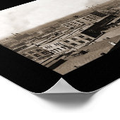 Poster Photo 1910 de Dallas TX Skyline (Coin)