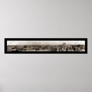 Poster Photo 1910 de Dallas TX Skyline