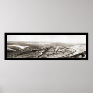 Poster Photo 1910 de mine de cuivre de l'Utah