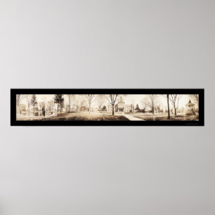 Poster Photo 1910 du parc Meadville PA