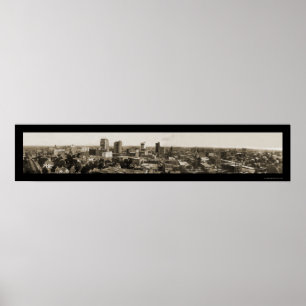 Poster Photo 1912 d'horizon de Dallas TX