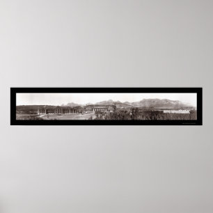 Poster Photo 1916 de lever de soleil de parc de glacier