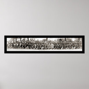 Poster Photo 1917 des fusils WWI de soldats d'infanterie