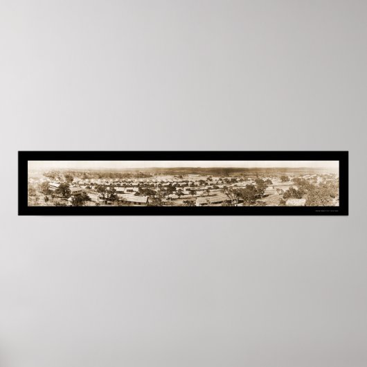 Poster Photo 1917 du Camp Funston Texas (Devant)