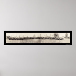 Poster Photo 1918 de Greenleaf de camp d'armée de