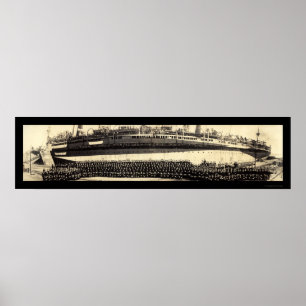 Poster Photo 1918 d'USS Mount Vernon
