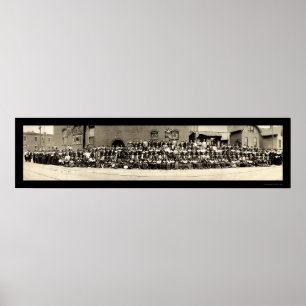 Poster Photo 1919 de la vie d'Afro-américain