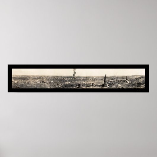 Poster Photo 1919 du Ranger Oil Fields (Devant)