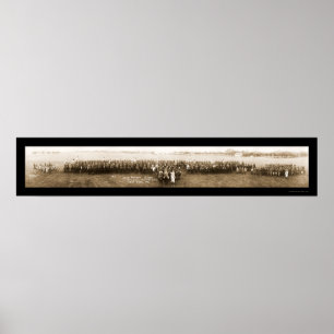 Poster Photo 1921 de garde de Mabry TX de camp