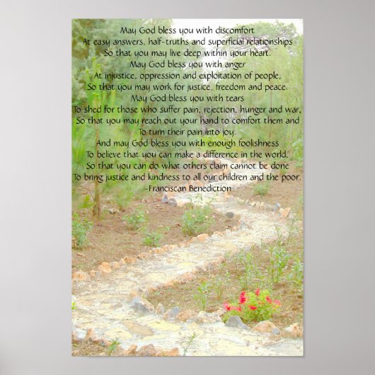 Poster Photo 207a, Que Dieu vous bénisse avec un malaise. (Devant)