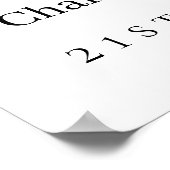 Poster Photo 2 personnes anniversaire accueil moderne (Coin)