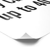 Poster photo A3 personnalisé, jusqu'à 40 po x 60 p (Coin)