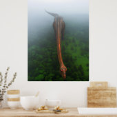 Poster photo aérienne de la forêt primitive (Cuisine)