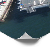 Poster Photo aérienne de l'USS Midway (Coin)