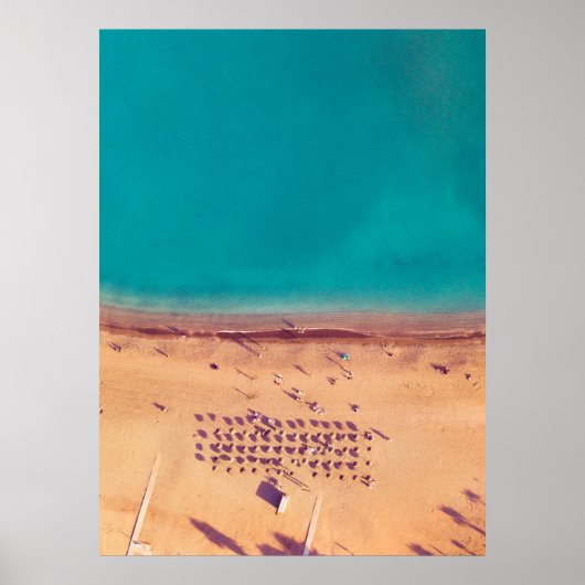 POSTER PHOTO AÉRIENNE DE SEASHORE (Devant)