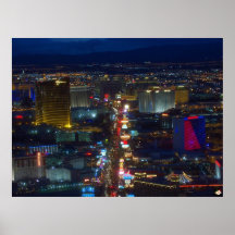 Poster photo aérienne Las Vegas Strip Imprimer