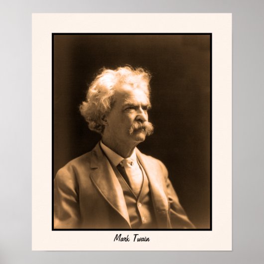 Poster Photo Art Mark Twain (Devant)