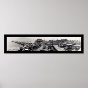 Poster Photo automatique 1913 de VA de plage coloniale