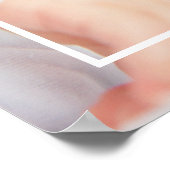 Poster Photo Bébé Fancy Cute | Rose et blanc | Devis (Coin)